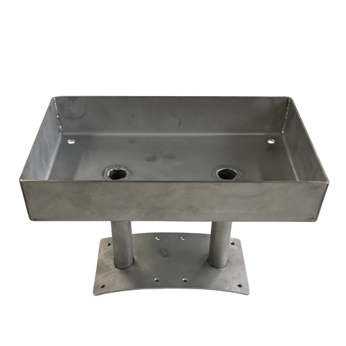 Nasendisplay Leuchtdisplay Standdisplay geschweißter Stahlring und Aufsatz