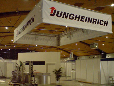 Stoffbanner Abhngung Jungheinrich