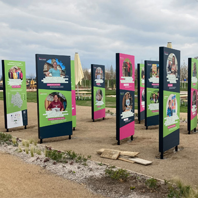 Bundesgartenschau Mannheim Präsentationswände Landfrauen Präsentation Landfrauenverband Württemberg-Baden e.V.