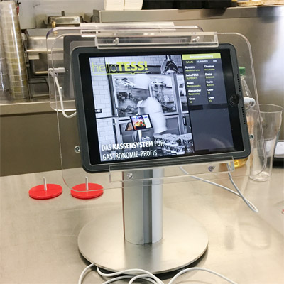 Ipadhalterung, Kasse, Kassensystem, Tablethalterung