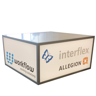 Leuchtdisplay Podest Work