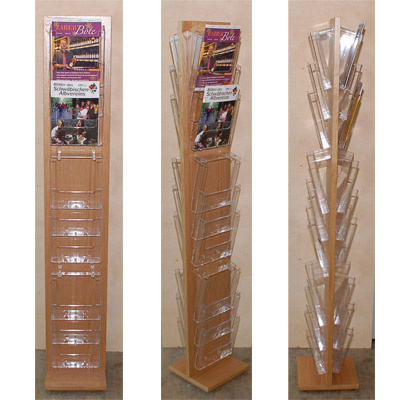 Prospektstnder Wolfsburg Holz/Plexiglas