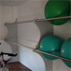 Ballregal für Fitnessstudio