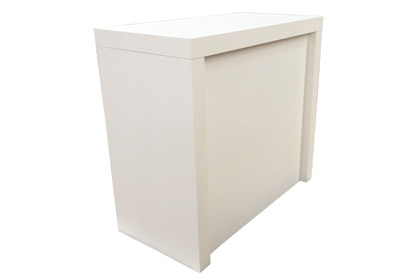 Messetheke Promotiontheke smart wei lackiert