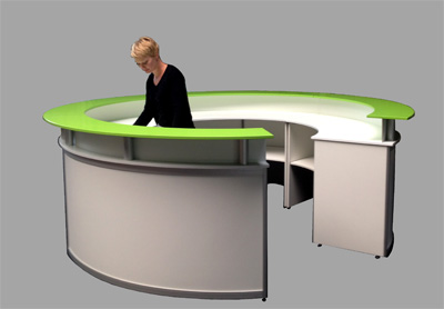 Rundtheke Usedom II 3m durchmesser Cateringtheke