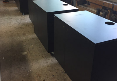 Messetheke Rolltheke Blackroll