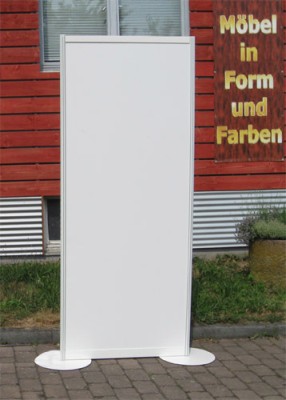 Stellwand mit Tellerfu� Einzelelement Art.Nr. 001105