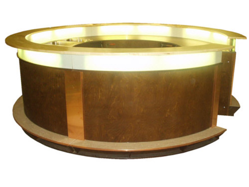 Theke Groningen mit beleuchtbarem Board und Futritt im Sudhausnachbau