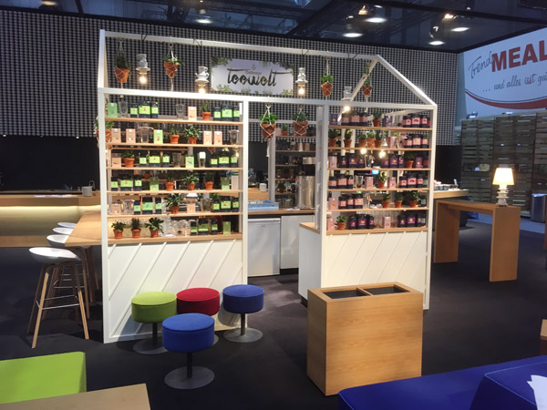 Doppelstockmessestand Dallmayr mit Teehaus ca. 230m