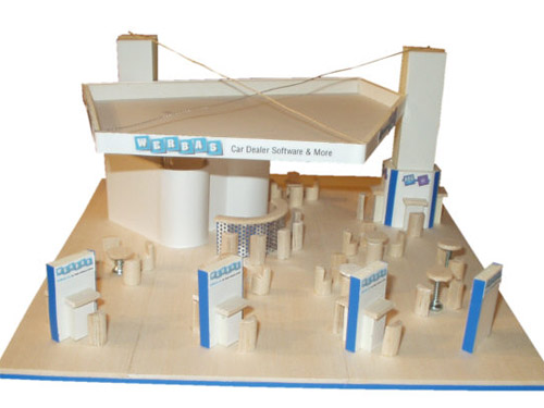 Modell Messestand Werbas