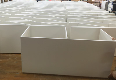 Messetheke Cateringtheke Klappbar KBS wei� mit Stellf��en