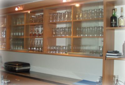 Ladentheke Gastrotheke Blau