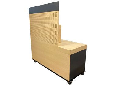 Kaffeetheke Wien Lochwand, Regale, Auszüge, Organizer Arbeitsflächen