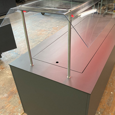 kühltheke Warmtheke Eis 5/1 mit Abdeckung Cateringtheke Speise