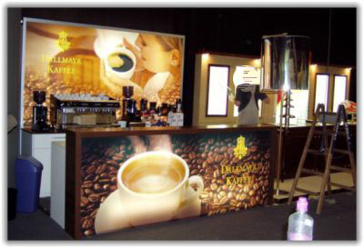 Leuchttheke Kaffeelounge New York