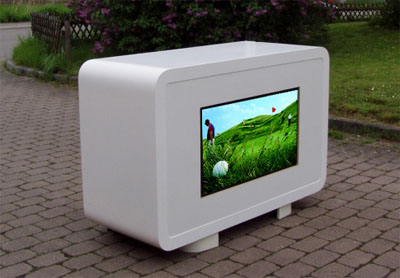 Leuchttheke TV mit Display TV