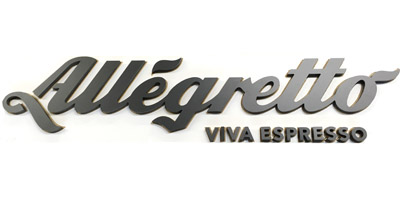 Schriftzug Logo gefraest Espresso