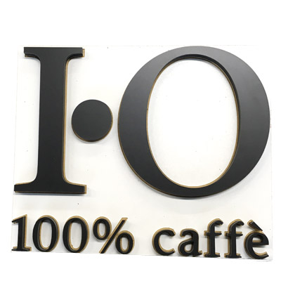 Schriftzug Logo gefraest Marke