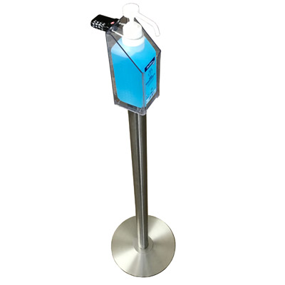 Hygienespender mit Metallfu