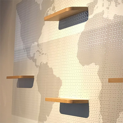 Lochrückwand mit Digitaldruck