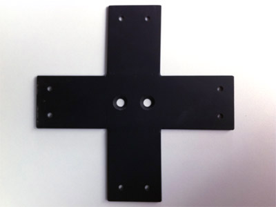 Metallteil mit Bohrung