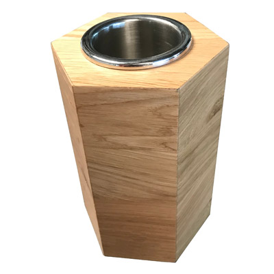 Serviceaufsteller Servicestation Sechseck holz