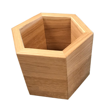 Serviceaufsteller Servicestation Sechseck holz