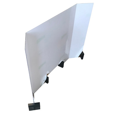 Standfu Easy aus Holz fr Hygieneschutzwand