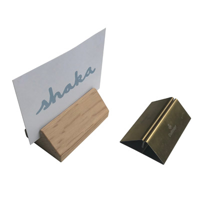 Tischkartenhalter Holz oder Metall