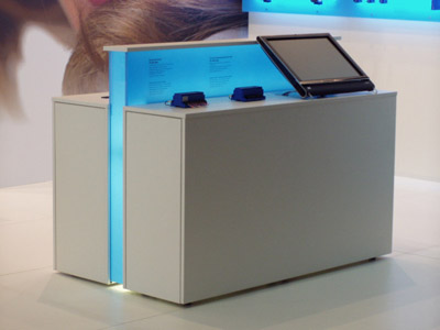 PC Tisch Promotiontheke Carsten