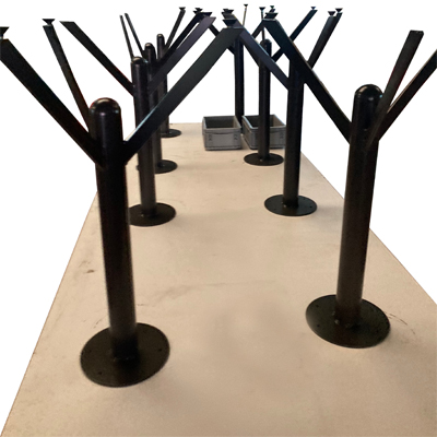 Tischfuss Hart Stahl