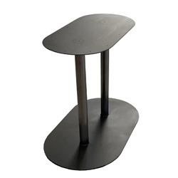 Tisch Tischfuß Oval Stahl 