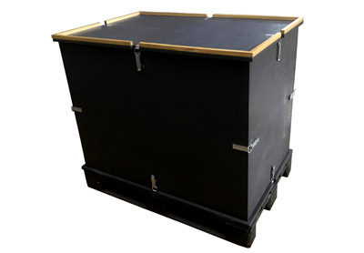 Transportbox Versandbox Metallverschlsse stapelbar Verkauf und Vermietung